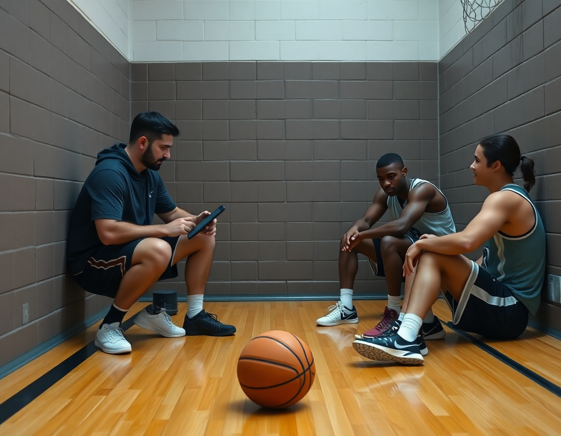 Video workflow for 4 1 motion offense basketball clips and player feedback.