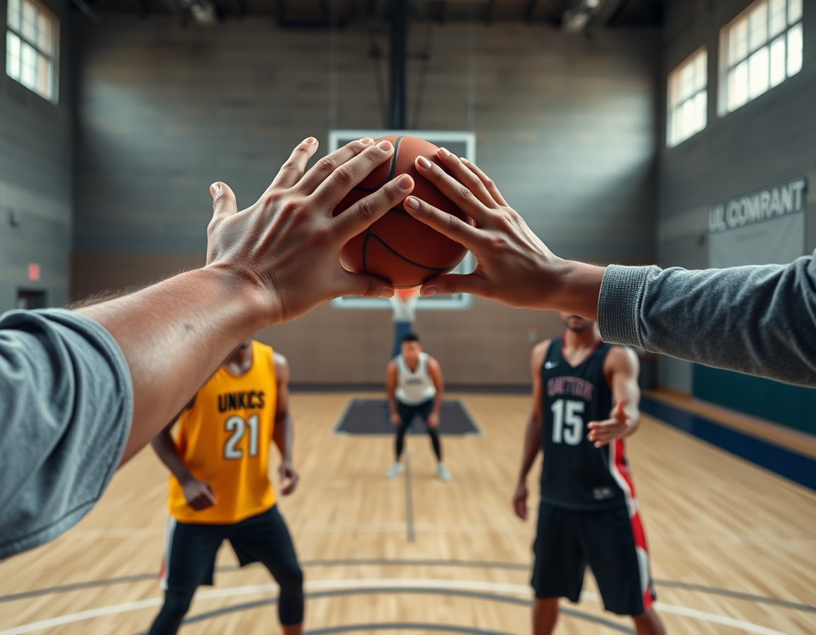 Triangle offense basketball drill focusing on triangle spacing and quick, decisive ball movement