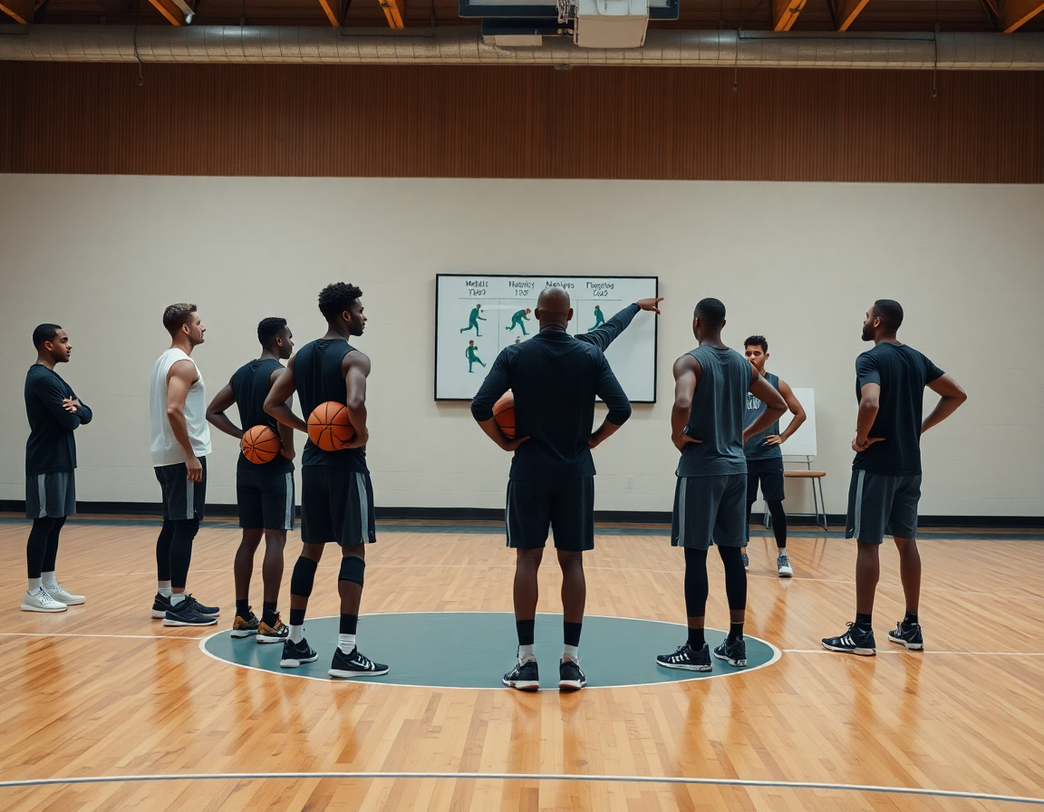 calentamiento para baloncesto movilidad articular entre jugadores realizando movilidad de cadera en grupo