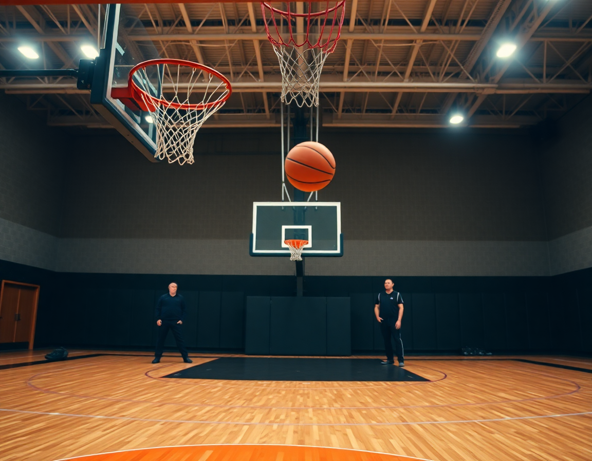 Tiro libre en baloncesto: enfoque en la mecánica de la muñeca y la liberación del balón.