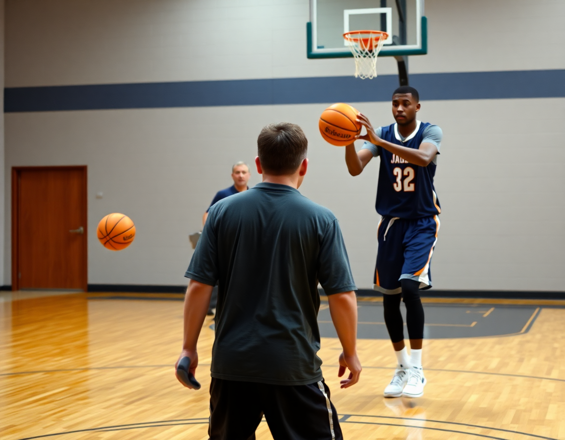 Ejercicios pase baloncesto minibasket desde dribbling: bandas de cones y movimiento continuo.
