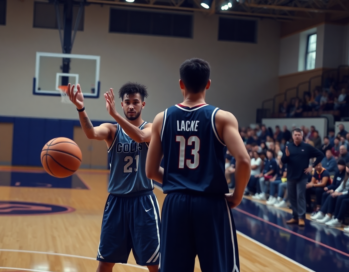 Pizarra tactica baloncesto personalizada mostrando jugadas clave en la pizarra durante la práctica.