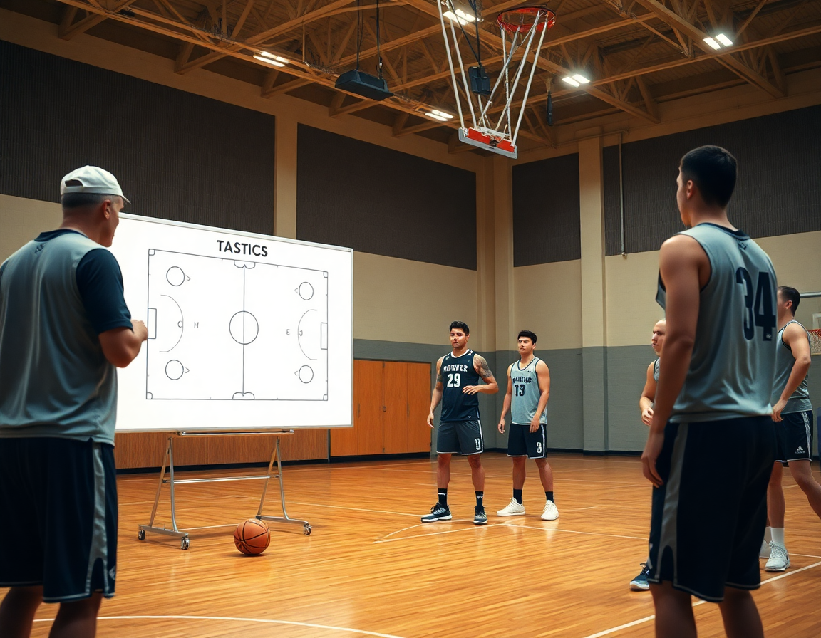 Conceptos clave del sistema de juego del baloncesto ofensivo y defensivo en acción.