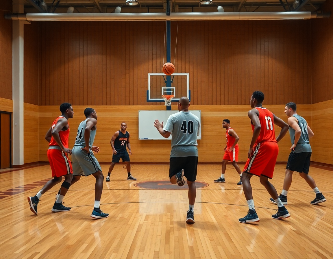 Un entraînement Progressif: défense de zone basket u15 avec rotations et placements défensifs efficaces.