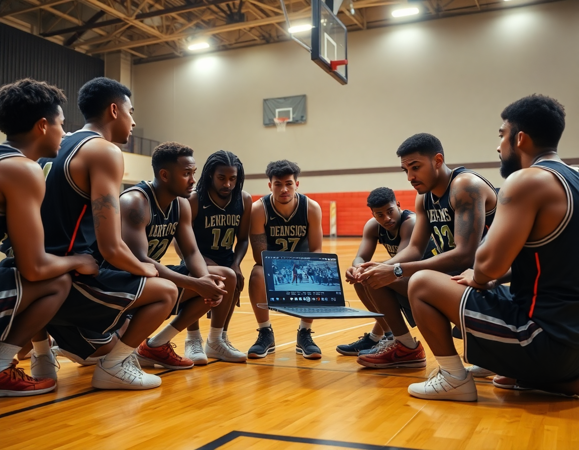 Clip vidéo: défense individuelle basket exercices annotée sur l'écran pendant l'entraînement collectif.