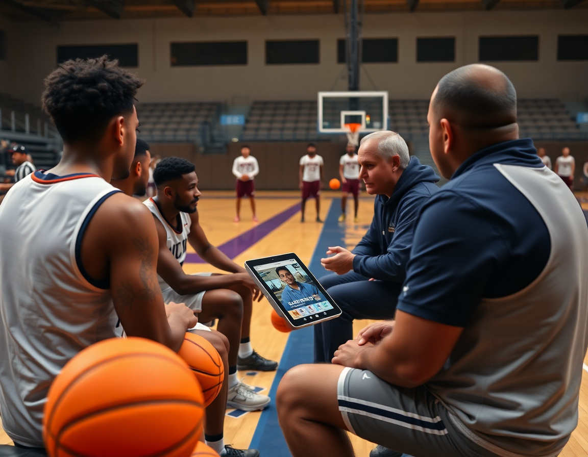Récit visuel d'une entrainement basket u13 sur le terrain, scouting et clips intégrés.