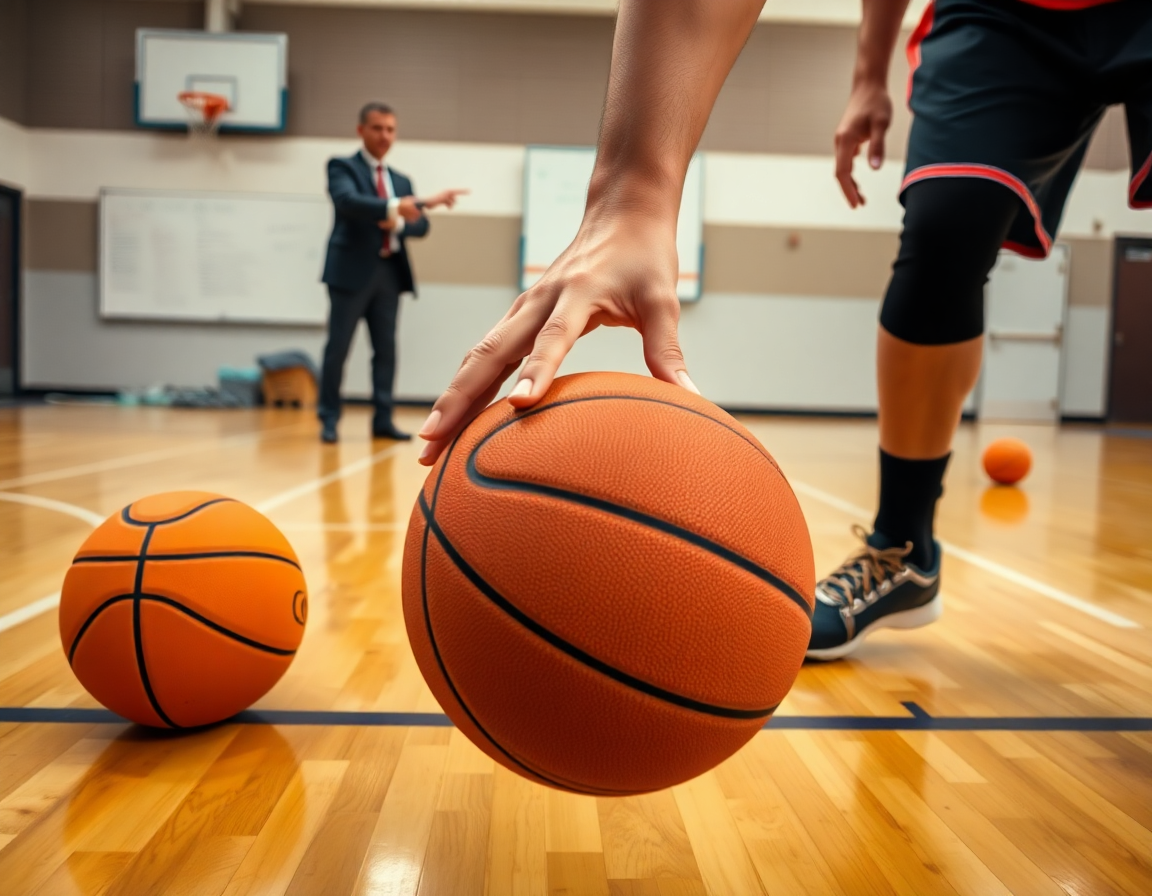 Plan serre sur exercice basketball u13 pdf et tableaux blancs en arriere-plan