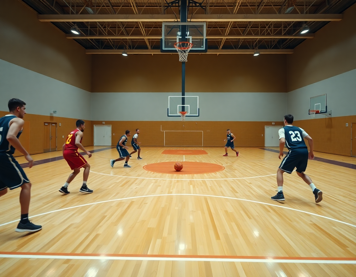 Mouvement rapide: exercice passe basket débutant en 2c2 sur le terrain, coach montrant diagonales.