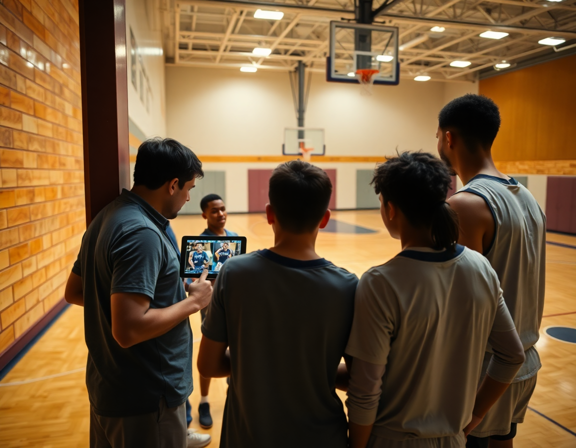 Clip di basketball mostrano tag e distribuzione ai giocatori per basket attacco alla box and one.