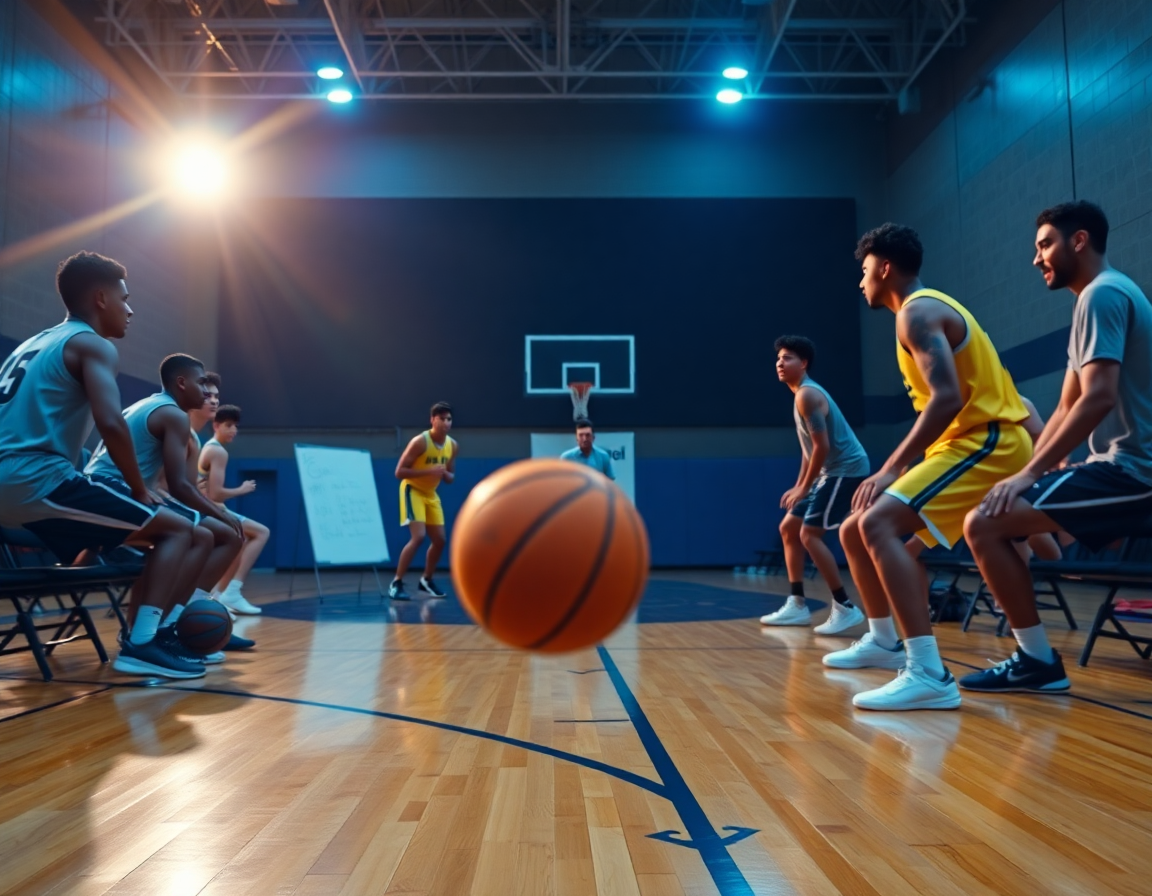 Rassegna basket u14 emilia romagna: giovani giocatori riconoscono segnali tattici durante video.