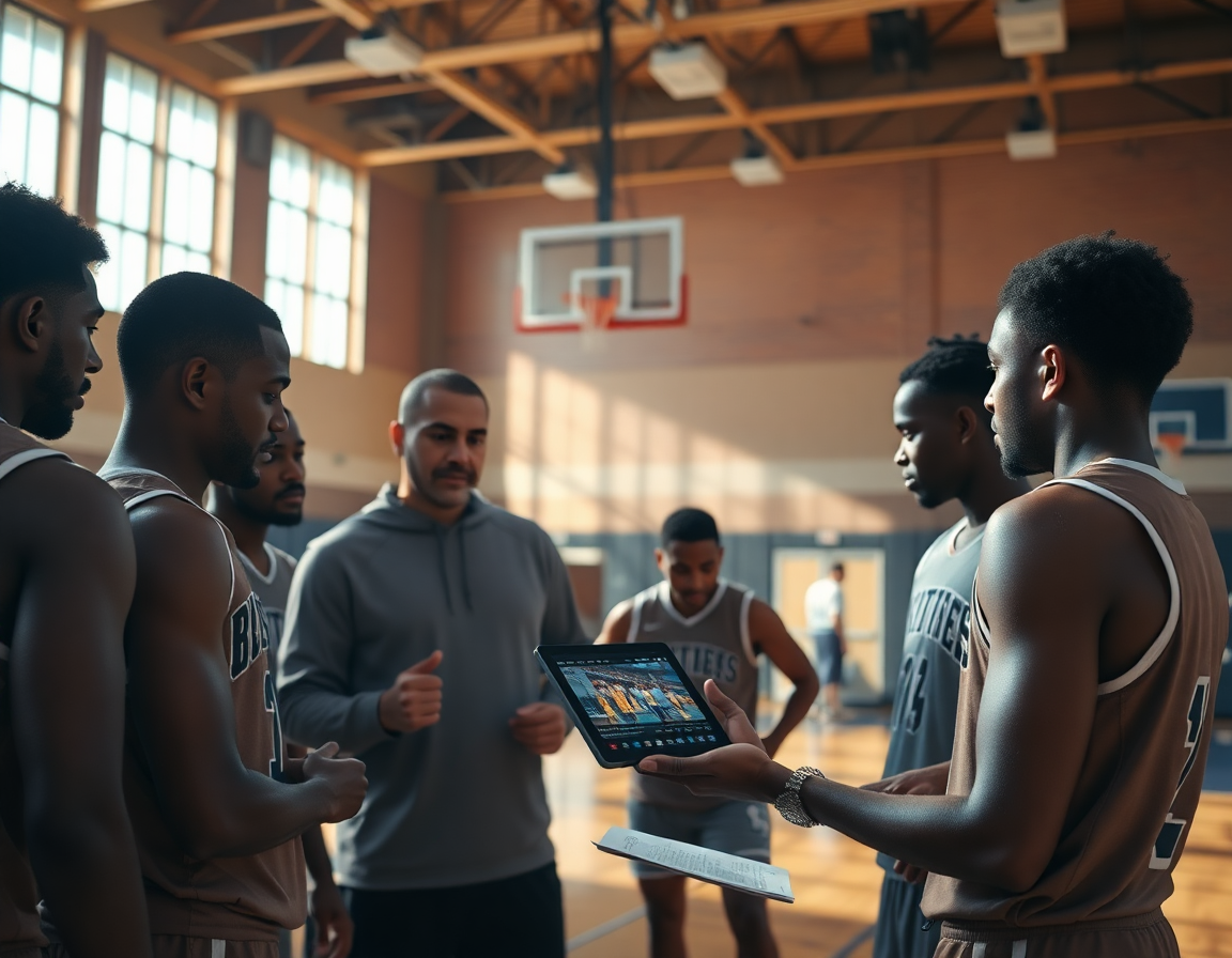 Scena seconda: clip video e condivisione tra coach e squadra.
