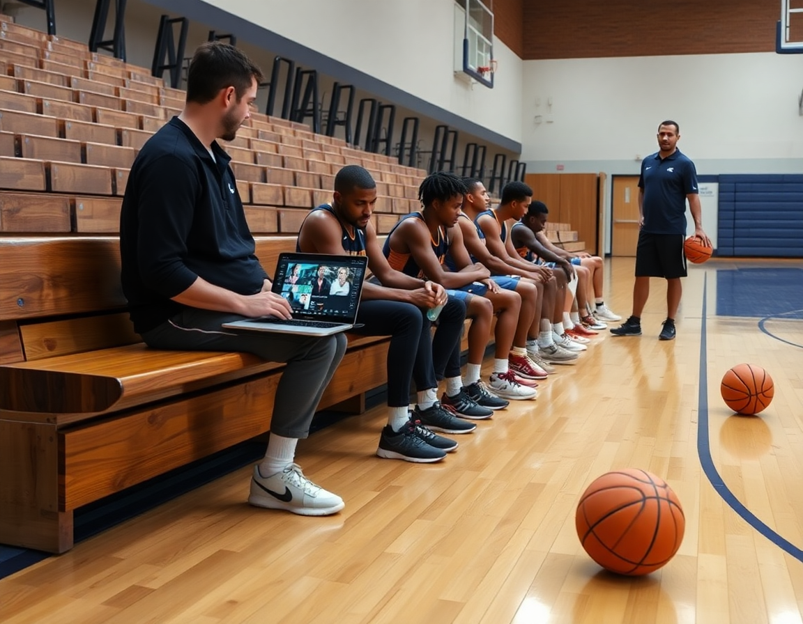Centro minibasket robur osimo associazione sportiva: lo staff organizza clip di basket e playlist condivisa per i giocatori.