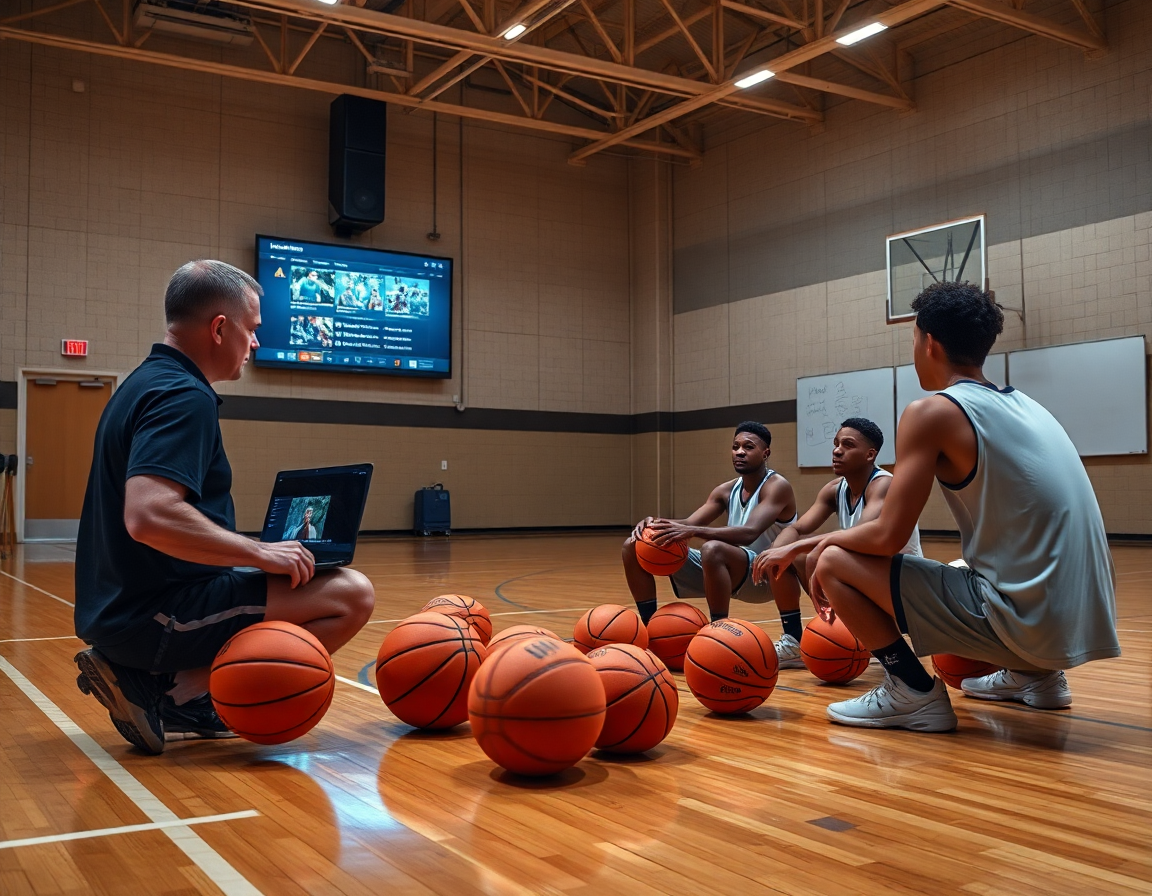 Playlist di clip per feedback immediato in palestra di basket, play basket emilia romagna, durante la sessione.
