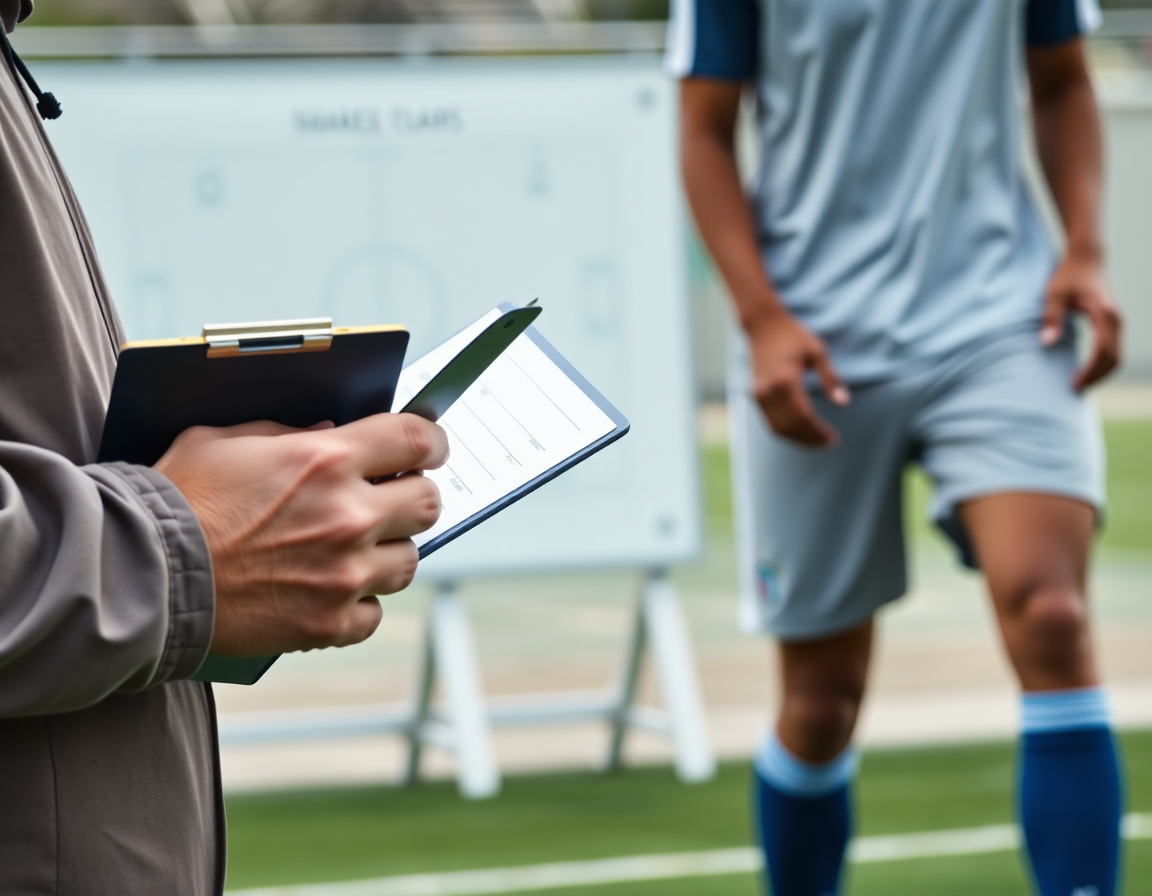 Detalj rukom trenera koja pokazuje bele ploče sa jednostavnim potezima tokom kosarkaske vezbe za decu.